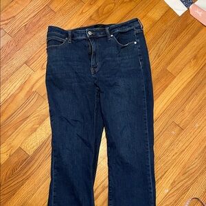 Quince Dark Blue Straight Leg Jeans